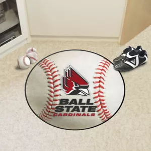 NCAA - Ball State Cardinals Baseball Rug - 27in. Diameter - Picture 1 of 5