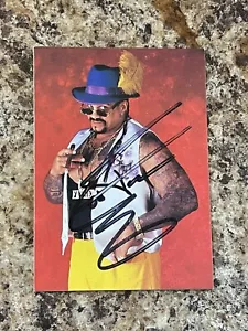 1999 Comic Images WWF Smackdown Godfather Auto RARE WWE HOF - Picture 1 of 2