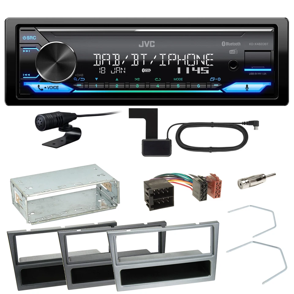 JVC KD-X482DBT Bluetooth Einbauset für Opel Vectra C Signum Corsa Combo - Bild 1 von 1