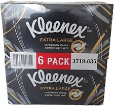 Kleenex Extra Large 90 Facial Tissue Box 2 Ply Strong Gentle Soft 6 pack