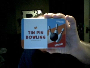 TIN PIN BOWLING EXECUTIVE TOY BIRTHDAY CHRISTMAS RETRO  TOY GAME KIDS ADULTS - Picture 1 of 1