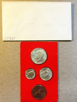 1976 SOUVENIR 3 COIN SILVER SET. UNCIRCULATED SET. WITH MEDALLION. - Image 1 of 4