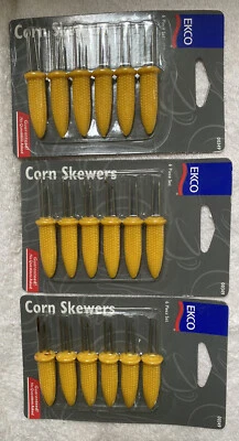 3 Packages  (18 Count) EKCO Corn Skewers - Imagem 1 de 4