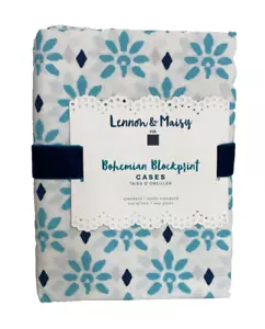 Pottery Barn Teen Lennon & Maisy Standard Kissenbezug Bohemian Blockprint 2 Stück - Bild 1 von 6