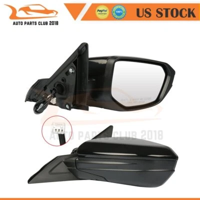 HO1321283 Fits For 2016- Honda Civic Power Function Black LH & RH Side Mirrors - Image 1 of 4