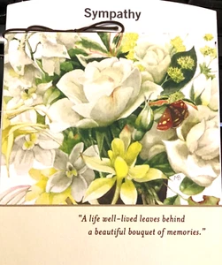 Tarjeta SYMPATHY Cuaderno de bocetos de la naturaleza, "Una vida bien vivida, pensando en ti" NS47 - Imagen 1 de 3