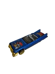 Hot wheels 59 Cadillac Eldorado Blue HIP HOP RIDE 1989 SUPER COOL GOLD RIMS - Picture 1 of 4