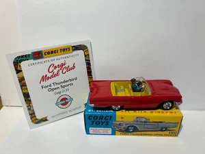 Corgi Toys 215s Ford Thunderbird, CMC re issue with Certificate. - Picture 1 of 10