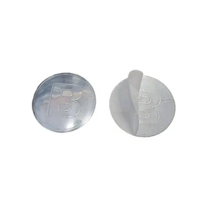 1 x 65mm Domed Aluminium Brabus Roadster Alloy Wheel Centre Metal Badges Sticker - Picture 1 of 2
