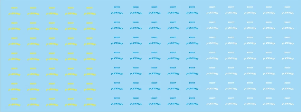 RALLYE MINIATURE DECALS 1/32 Marquage pour pneus PIRELLI PZERO