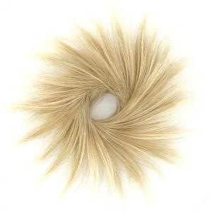 Haargummi Scrunchie Haarteil blond hell kupfer Licht blond Poly Mesh 21 27t613 - Picture 1 of 2