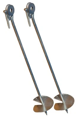 2 St. Bodenanker Spielturm Schaukel Anker Erdanker Schaukelanker Xtra lang 58 cm - Bild 1 von 2