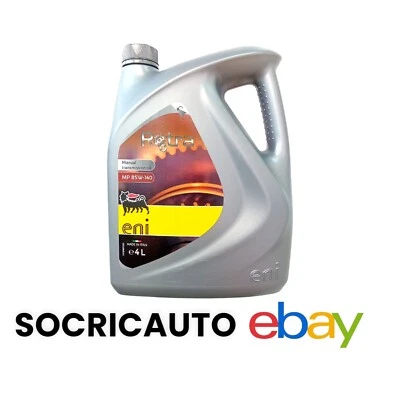 4 Litri Olio Trasmissione Agip ENI Rotra MP 85W140 GL5 Per Cambio Igranaggio