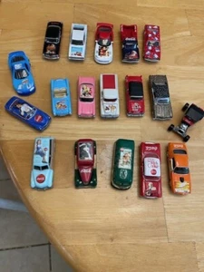 Lot of 18 Coca-Cola 1/64 Diecast, Chevy, Ford, Dodge, VW, Very Clean Condition - Picture 1 of 3