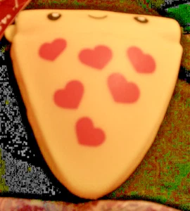 NWT Squishy Toy Figure Squeezable Sand Buddies Easter Kids PIZZA HEARTS ANXIETY - Picture 1 of 1