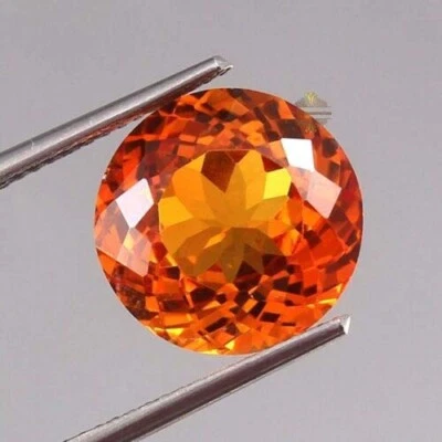Natural 8.90 Ct Untreated Yellow Sapphire Round Cut GIE Certified Loose Gemstone - Image 1 of 4