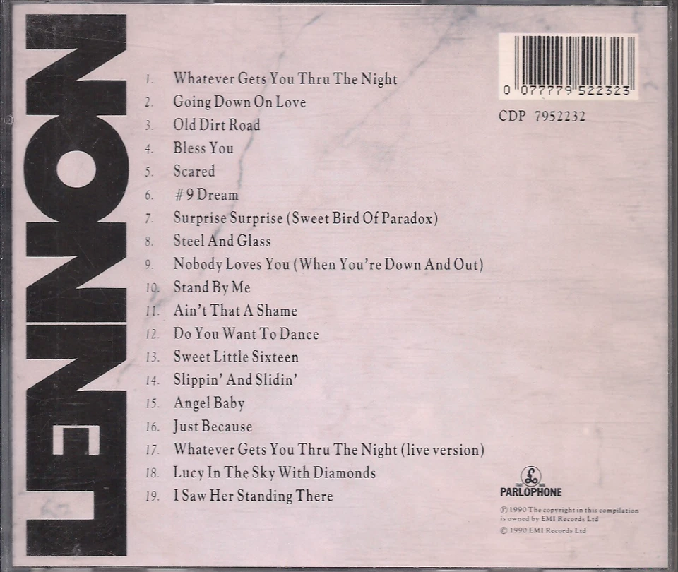 CD ROCK 60'S 70'S JOHN LENNON V3 I saw her standing there JUST BECAUSE bless you Foto 1 de 1