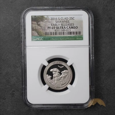 2016-S Proof Shawnee America The Beautiful Quarter 25c - NGC PF69 UCAM - Image 1 of 2