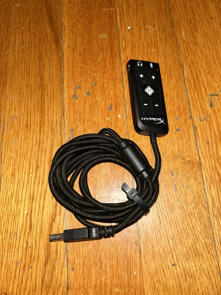 Cable adaptador de tarjeta de sonido USB HyperX 7,1 envolvente para auriculares Cloud II/Core de 3,5 mm Foto 1 de 1