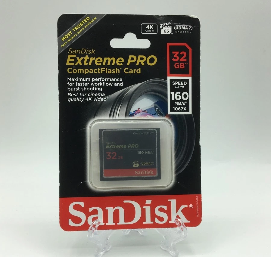 SanDisk Extreme Pro CompactFlash Memory Card (SDCFXPS-032G-X46) - Image 1 of 1