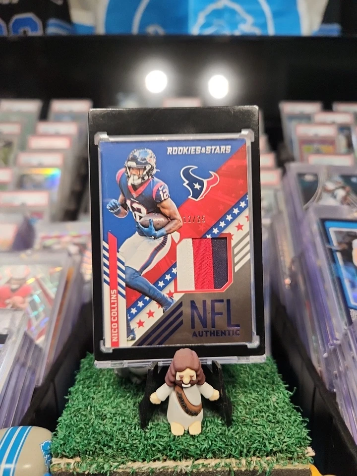 2022 Rookies And Stars Nico Collins PLAYER WORN PATCH /25 🔥  - Image 1 of 2