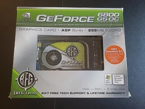 Nvidia GeForce 6800 GS OC Overclocked 256mb Gddr3 Agp 8x/4x BFG Tech Vga + Dvi-i - Picture 1 of 13