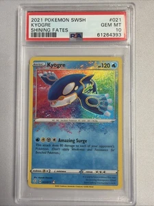 PSA 10 - Kyogre (021) - Shining Fates (SHF) - Photo 1/2