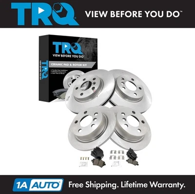 TRQ Brake Pad & Rotor Kit Ceramic Fits 2015-2021 Mini Cooper — 第 1/4 张图片