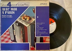 Maurice Larcange & His Accordions AVEC MOI A PARIS (London) 1966 stereo LP - Picture 1 of 2