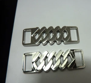 Nike ARGENTO scarpe etichette pizzo chiusura pizzo ciondolo pizzo SWOOSH JUST DO IT - Foto 1 di 5