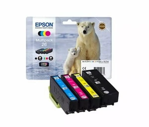 GENUINE Epson 26 Multipack T2616 Ink Cartridges Expression XP-710 XP-700 XP-510 - Picture 1 of 2