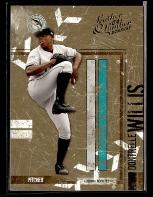 Tarjeta Dontrelle Willis 2004 Donruss Leather & Lumber #53 Florida Marlins Foto 1 de 2