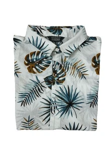 🍃PRIMARK Boys' Short-Sleeved Floral Shirt | Multicolor /Size 10-11 Years - Picture 1 of 4