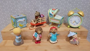 Lote de adornos vintage Hallmark 1983 1984 Baby's First Mary's Angels mamá papá to be - Imagen 1 de 24