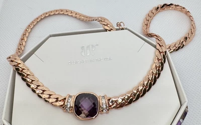 Colar Bomb Party Fevereiro - NK81916 A Moment For The Chain - Platina Ouro Rosa - Imagem 1 de 2