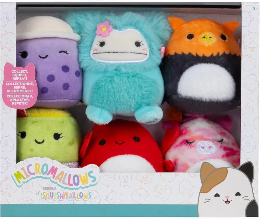 6 Pack (Joelle Teal Bigfoot) - 2.5" Micromallows Squishmallow Plush - image 1 of 1