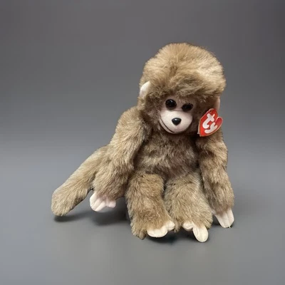 Peluche TY Classic Rascal Monkey 1993 Vintage Retirado Raro Peluche Suave Foto 1 de 4