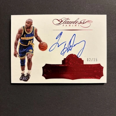 2015-16 Panini Flawless Autographs Auto Ruby Tim Hardaway  /15 - Image 1 of 2