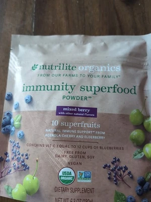 Superalimento en polvo Amway Nutrilite Organics Immunity 180 g Foto 1 de 2
