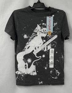 Cat & Jack Unisex XS 4-5 Black T-Shirt New NWT - Picture 1 of 4