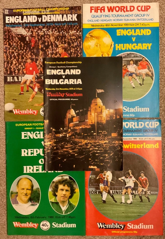 5 x England International programmes (1979 to 1981) - Image 1 of 1