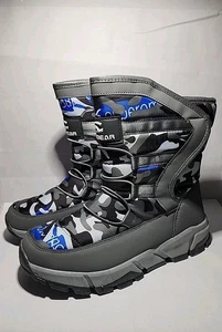 Schneestiefel Hobibear Gr. EU40 (USM 7-7,5/USW-8-8,5) Grau Camo Wasserdicht Neu  - Bild 1 von 9