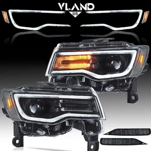 VLAND For 2014-2022 Jeep Grand Cherokee LED Projector Headlights W/Animation DRL - Bild 1 von 28