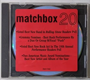 CD Matchbox 20 Real World 1998 Promo Single Awards Hype Sticker Atlantic Rare - Picture 1 of 3