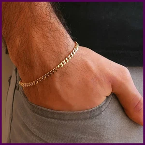 Vnox 3-11mm Chunky Miami Panzerkette Armband für Herren, Edelstahl Cuban Link - Bild 1 von 44