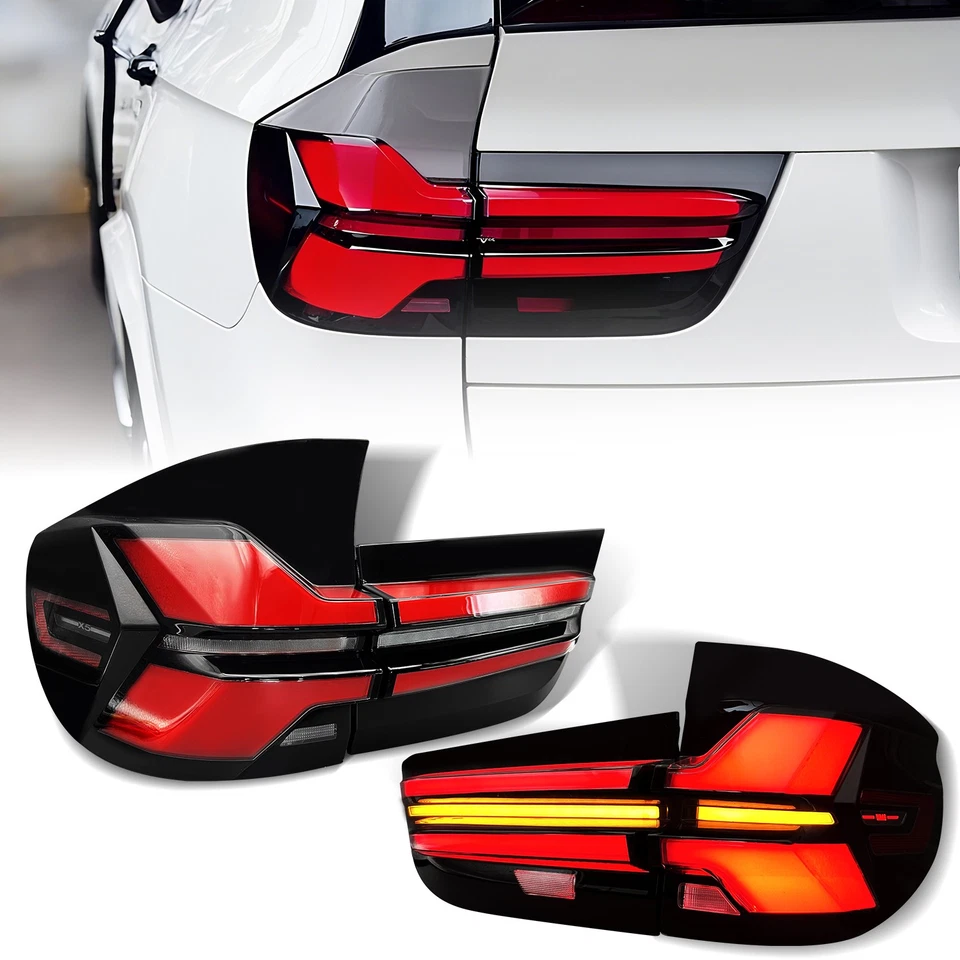 LED Tail Lights Rear Brake Lamp Inner Outer For BMW X5 E70 2007-2010 2011-2013 Foto 1 de 4
