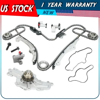 定时链套件水泵适用于 07-10 福特 Edge Taurus Lincoln Mkz V6 3.5 3.7L — 第 1/4 张图片