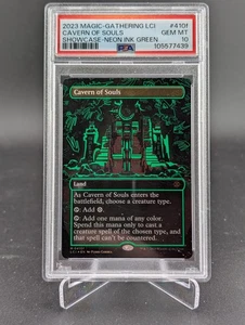 MTG - Cavern of Souls Neon Green Ink Showcase - PSA 10 Graded - SPG LCI 0410f - Picture 1 of 2