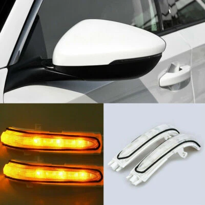 Pair for Honda Accord 2004-2008 Acura TSX Side Rearview Mirror Turn Signal Light - Image 1 of 4