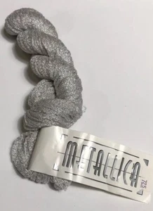 Berroco Metallica Yarn Silver Rayon & metallic blend 1 hank (25g) Made in USA - Picture 1 of 7